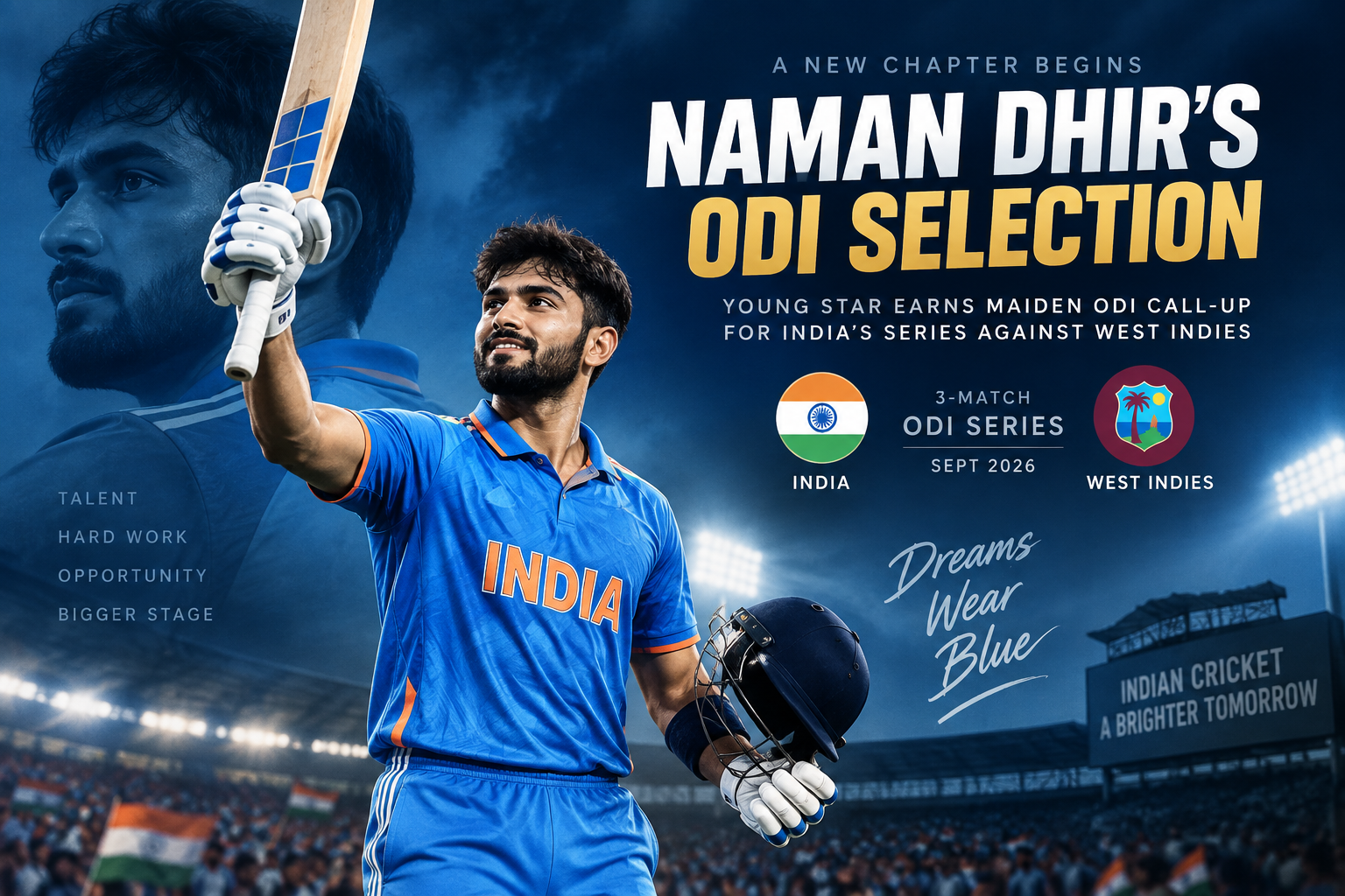 Naman Dhir ODI Selection: India Call-Up Marks New Chapter