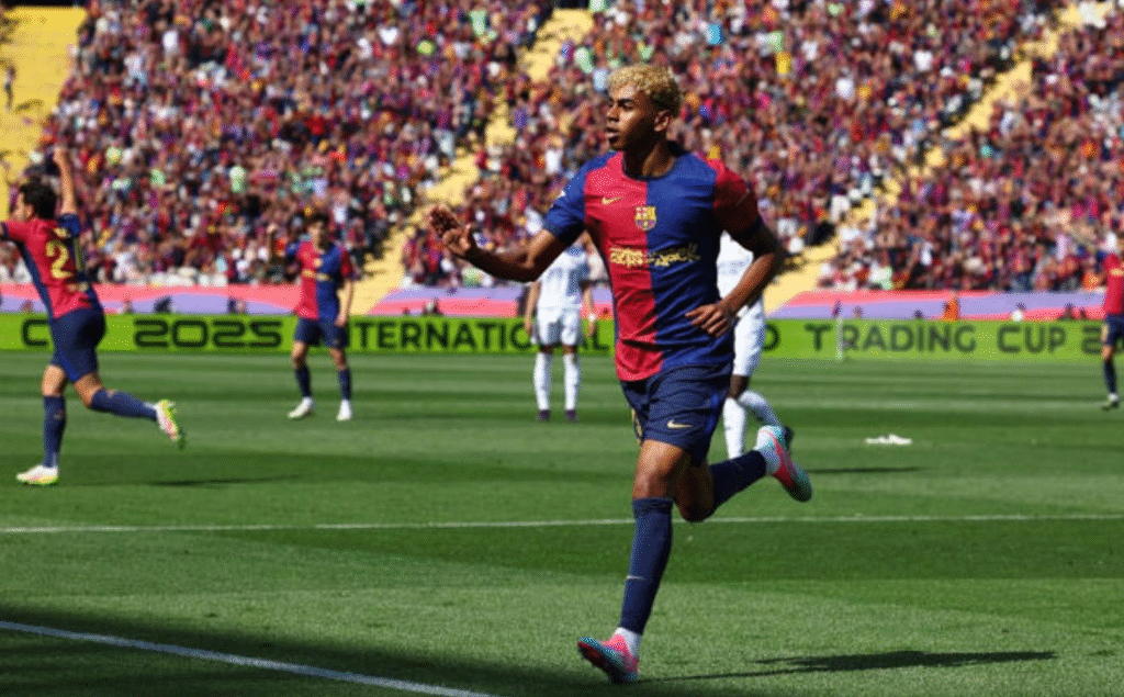 Barcelona’s Lamine Yamal Shines in El Clásico with Goal and Mocking Celebration