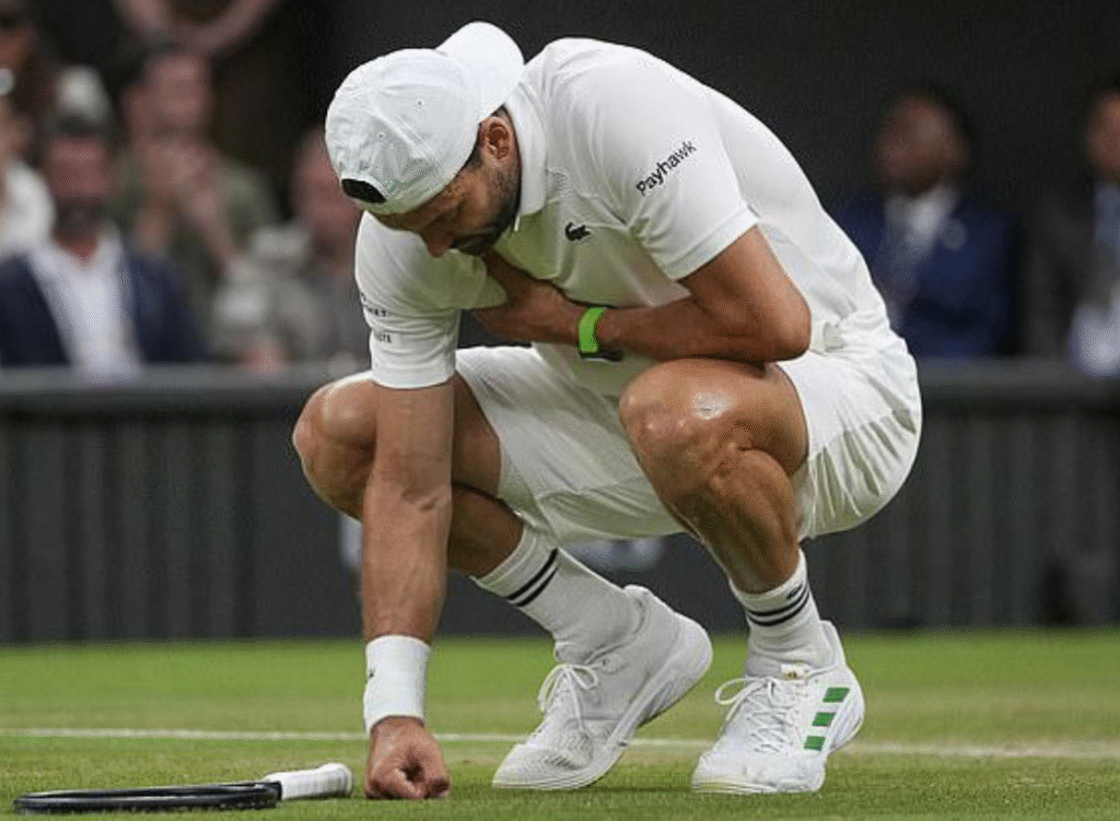 Grigor Dimitrov Left in Tears After Heartbreaking Retirement While Two Sets Up on Jannik Sinner at Wimbledon