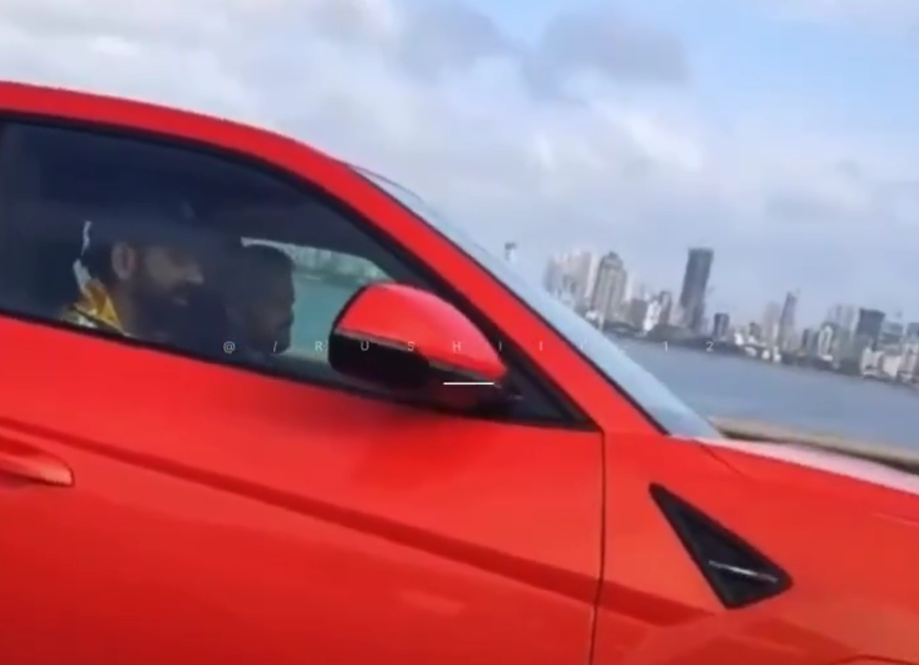 Rohit Sharma Turns Heads in Mumbai Traffic With His New Lamborghini