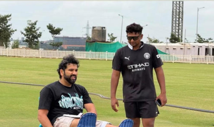 Rohit Sharma Trains with Sarfaraz Khan, Ayush Mhatre; Practice Session Pics Break the Internet