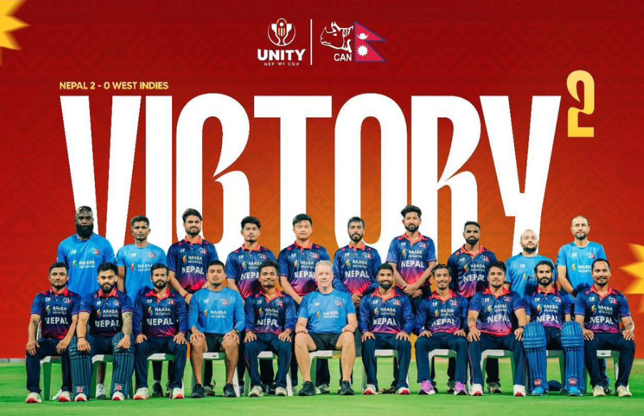Nepal Stun West Indies Again, Complete 2-0 Series Sweep with 90-Run Win