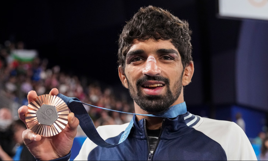 WFI Lifts One-Year Suspension on Olympic Medallist Aman Sehrawat
