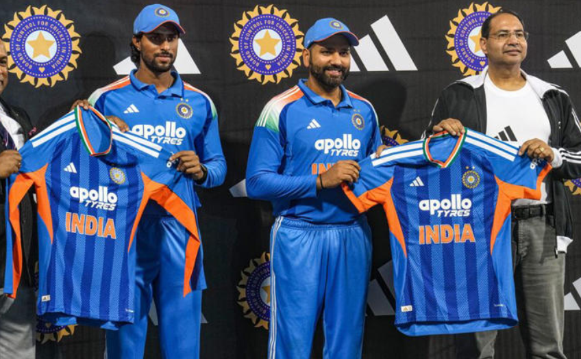 Internet Divided as Rohit Sharma & Tilak Varma Reveal Football-Style Indian T20 World Cup Jersey