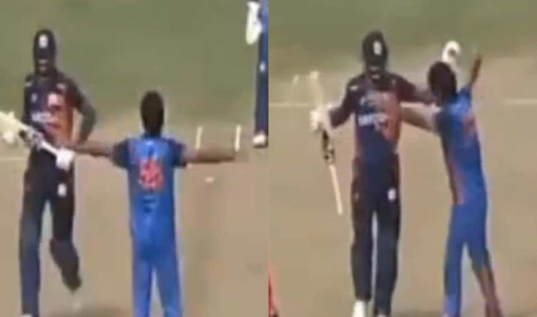 Viral Video: Hardik Pandya Hugs Ravi Bishnoi After Getting Out to Him